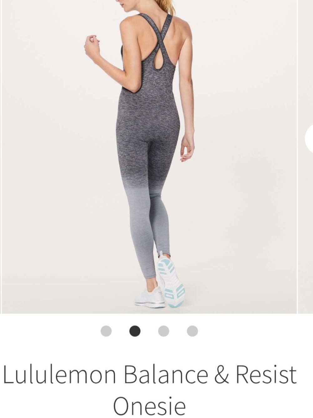 lululemon athletica Gray Ombre One-Piece Jumpsuit